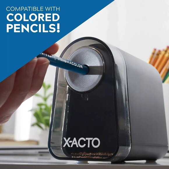 X-ACTO Mighty Mite Electric Pencil Sharpener Colored Pencil 757673 NEW - Picture 4 of 10